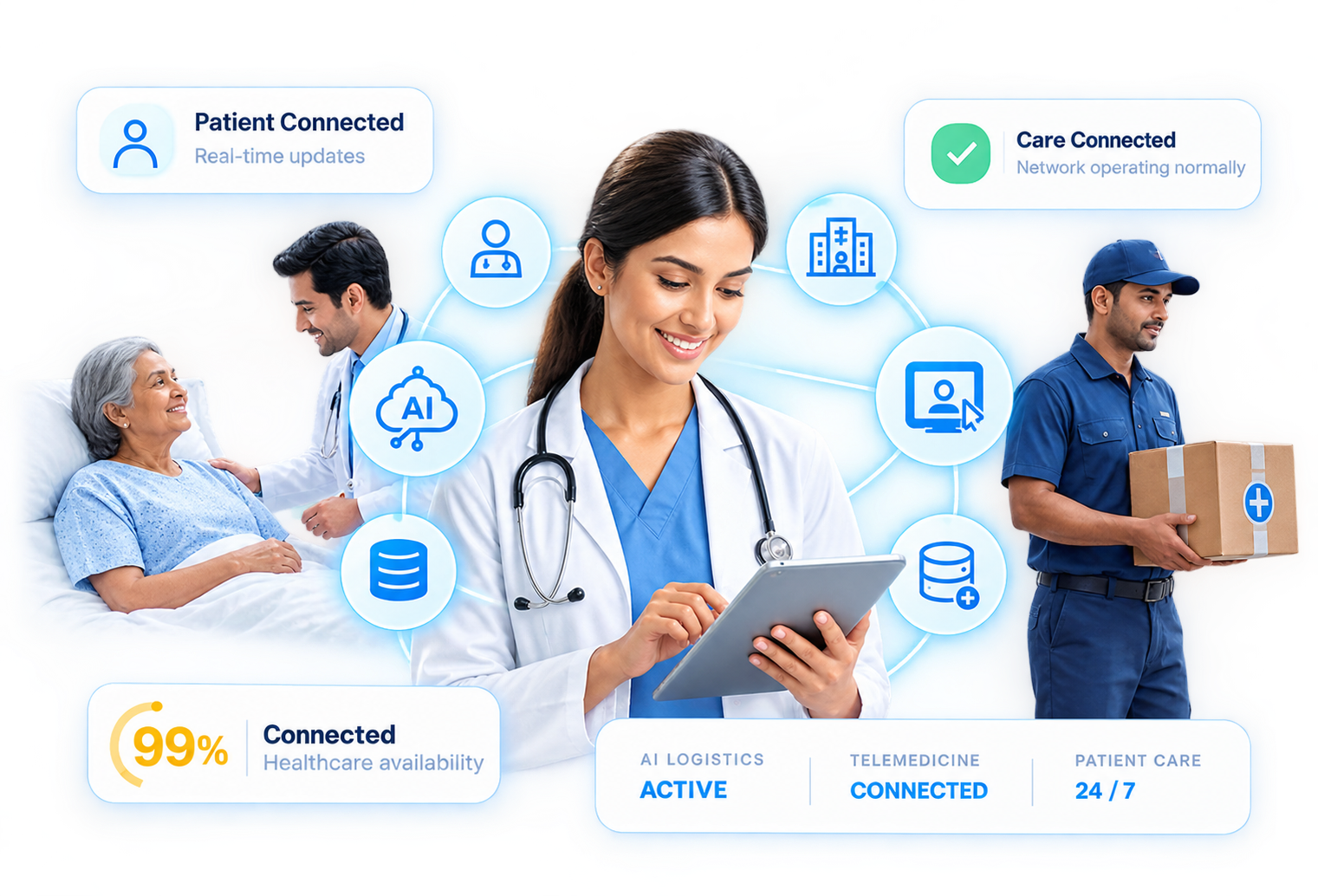 Connected healthcare technology